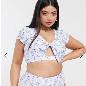 NWT Peek & Beau Curve Exclusive T Shirt Bikini Top
